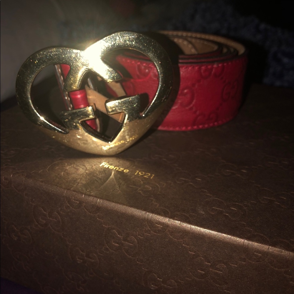 Heart shaped Gucci Belt